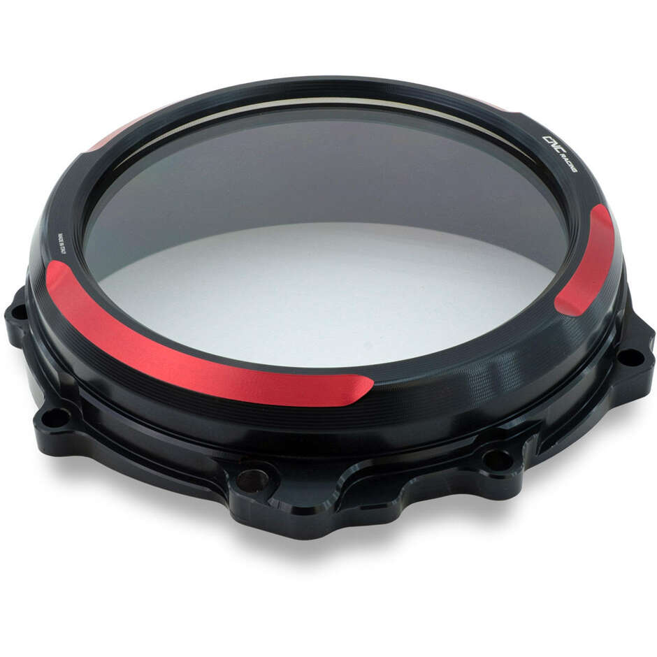 Clear Clutch Cover CA300 MV Agusta - Hydraulic Control - Bicolor CNC Racing Black Red