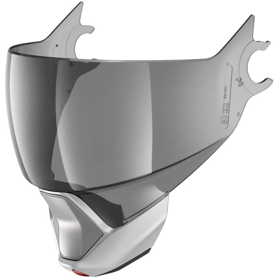 Clear Shark Smoked Visier für EVOJET Helm Silber Opaque Kinnschutz