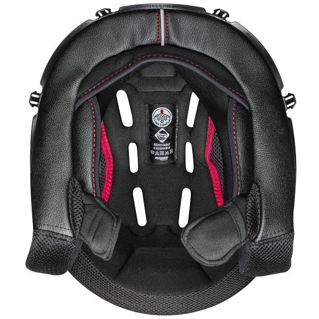 Clima Confort Innenpolsterung für Nolan N90-3 Helm Größe XL Schwarz Rot