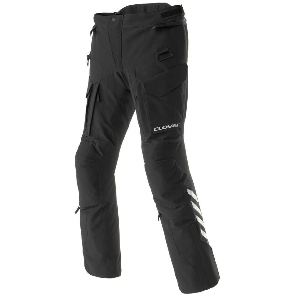 Clover ADV Stoff Motorradhose Schwarz