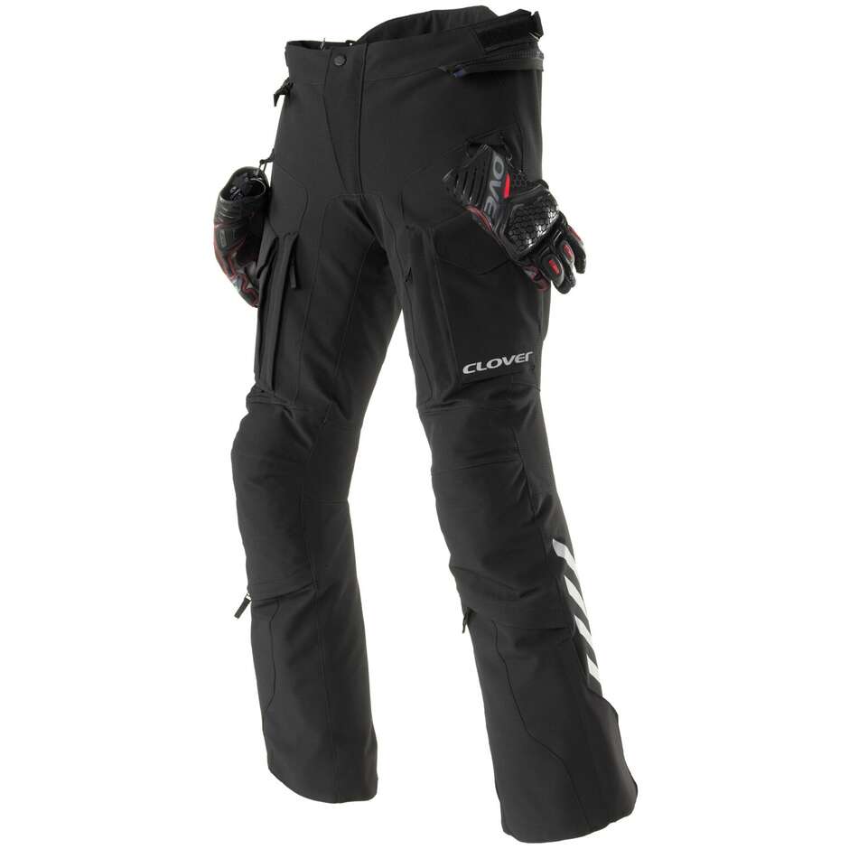 Clover ADV Stoff Motorradhose Schwarz