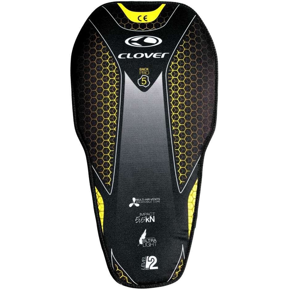 Clover BACK PRO 5 INSERT CE Level 2 Einsetzbarer Motorrad-Rückenprotektor
