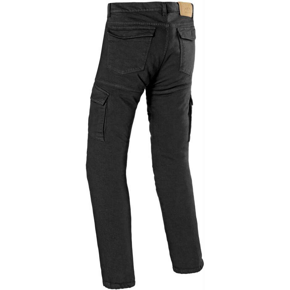 Clover CARGO PRO Motorradhose aus schwarzem Stoff