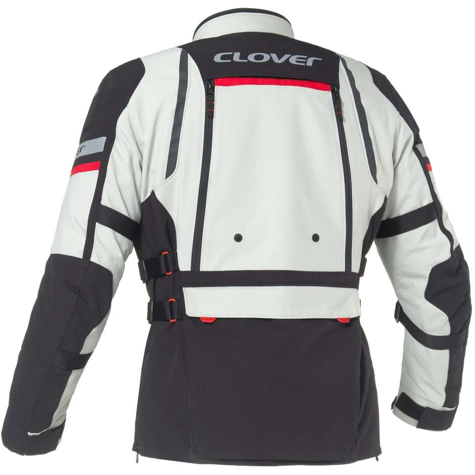 Clover GTS 5 WP Motorcycle Jacket Black Grey
