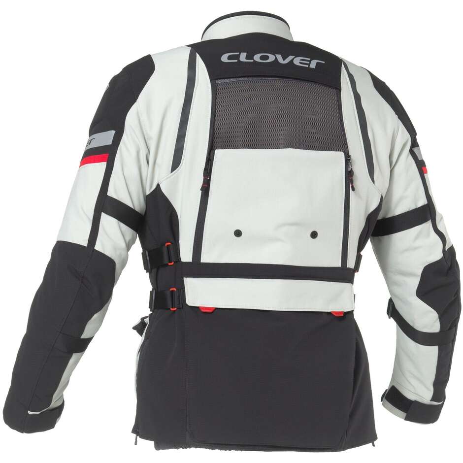 Clover GTS 5 WP Motorcycle Jacket Black Grey