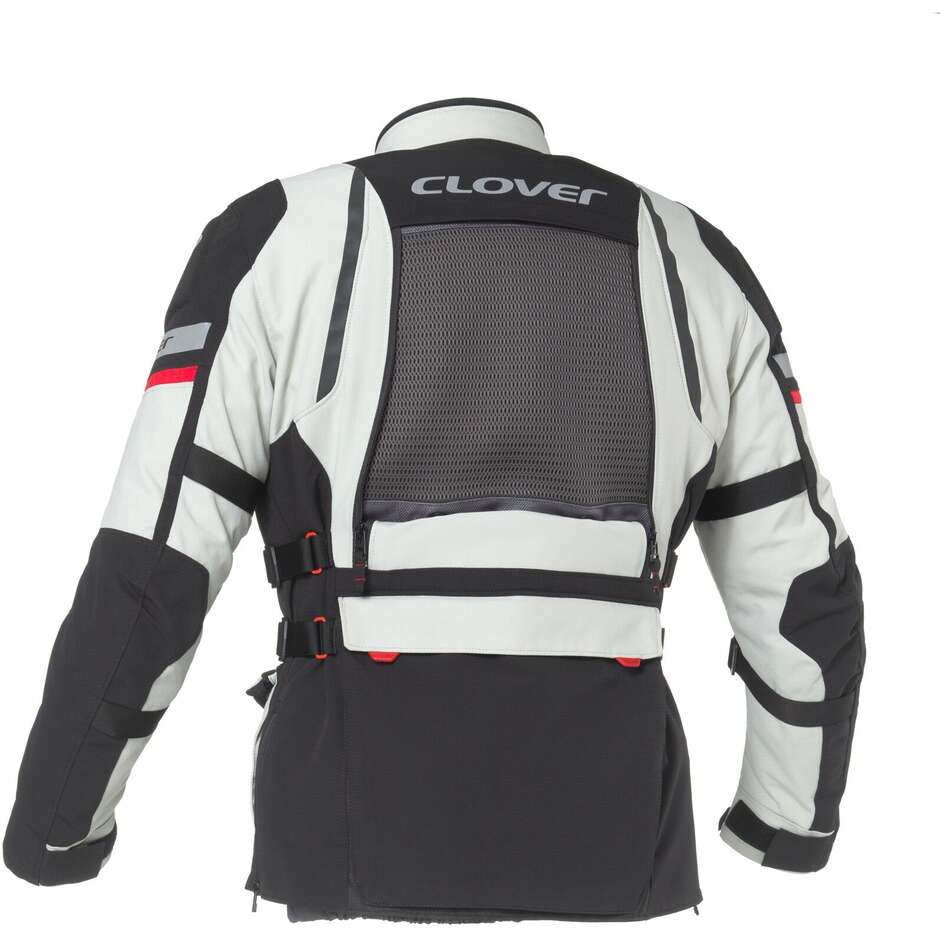 Clover GTS 5 WP Motorcycle Jacket Black Grey