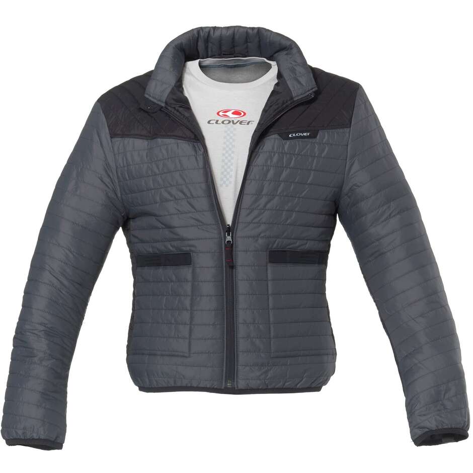 Clover GTS 5 WP Motorcycle Jacket Black Grey