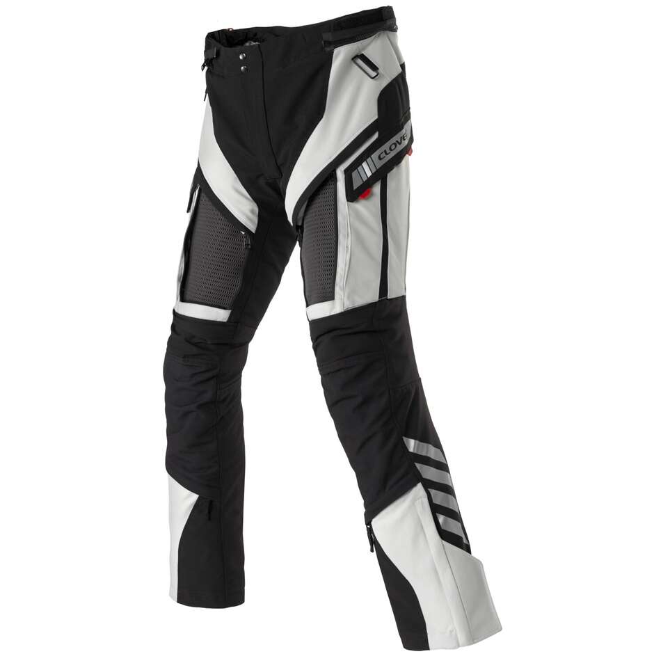 Clover GTS 5 WP Stoff Motorradhose Schwarz Grau