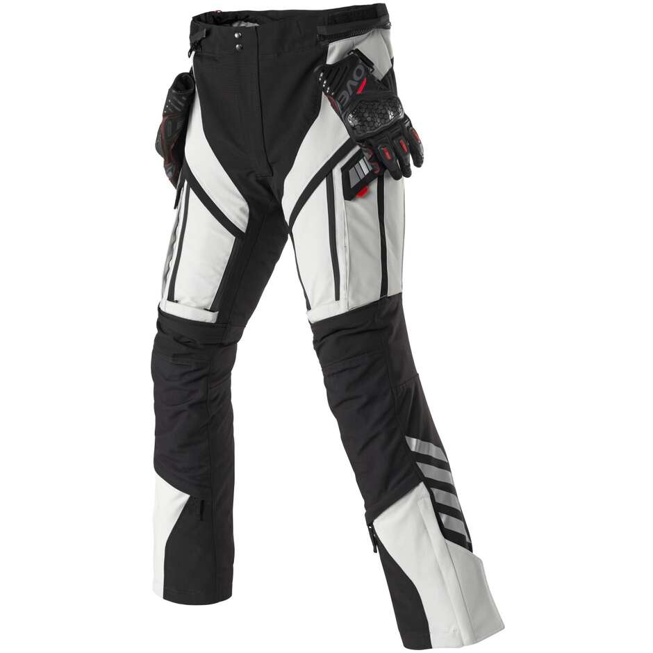 Clover GTS 5 WP Stoff Motorradhose Schwarz Grau