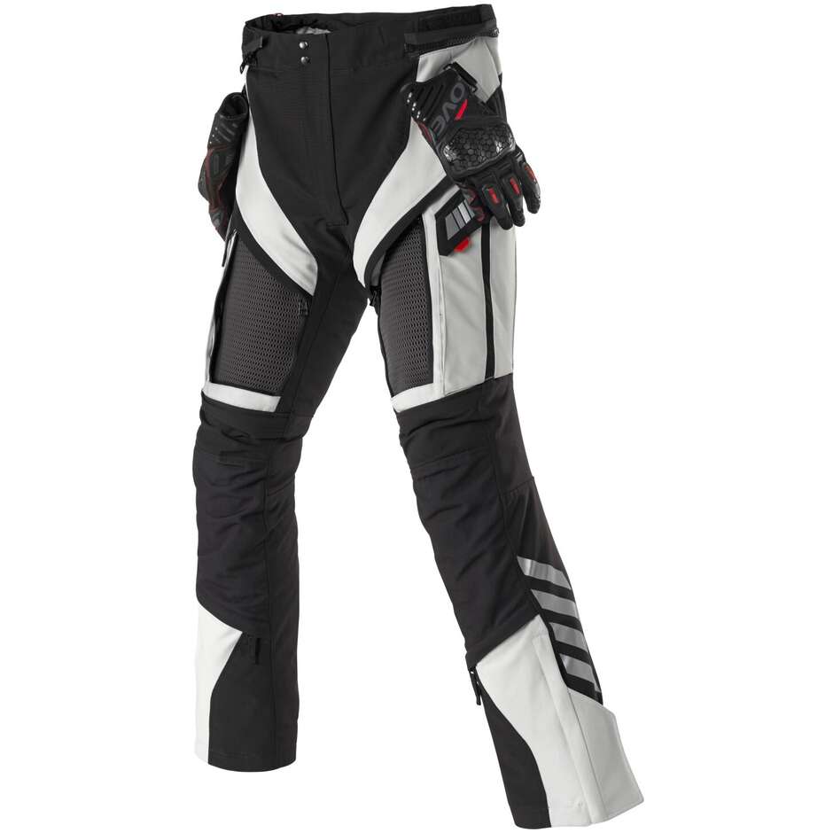 Clover GTS 5 WP Stoff Motorradhose Schwarz Grau