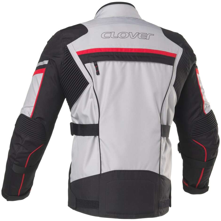 Clover HYPERBLADE WP Motorcycle Jacket Black Grey Red