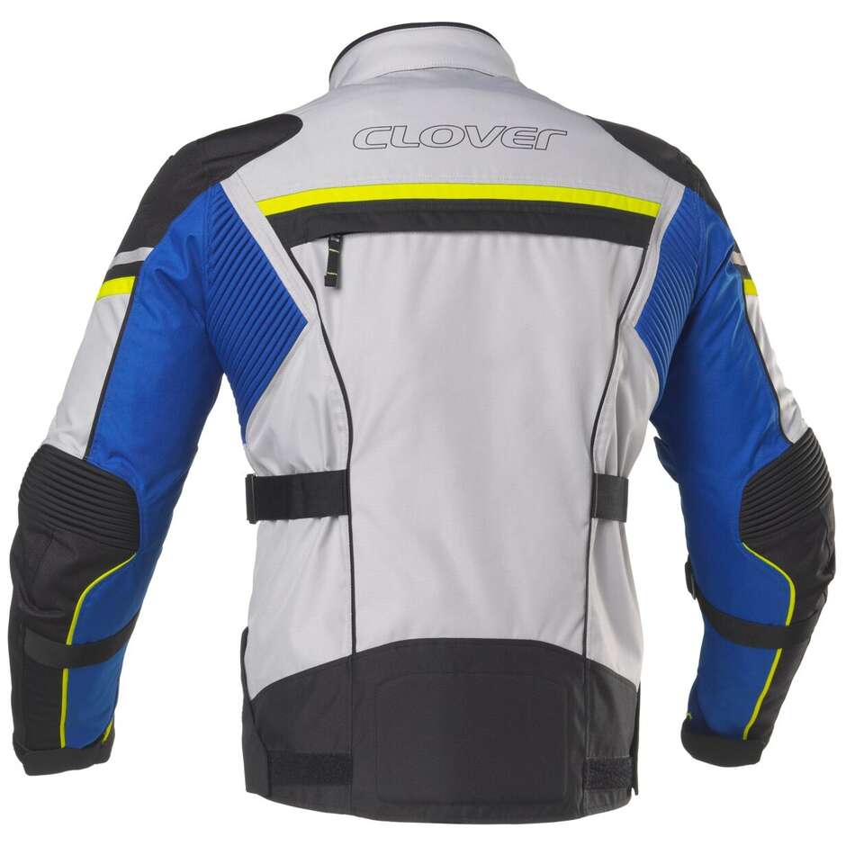 Clover HYPERBLADE WP Motorcycle Jacket Blue Grey Black