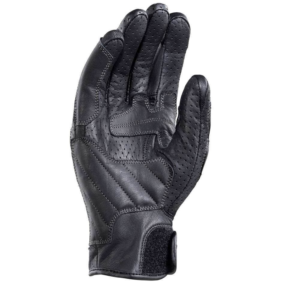Clover KVS-2 Leather Motorcycle Gloves Black