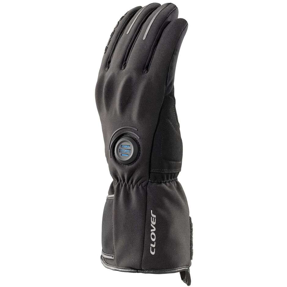 Clover METRO WP Heated Motorcycle Gloves Black
