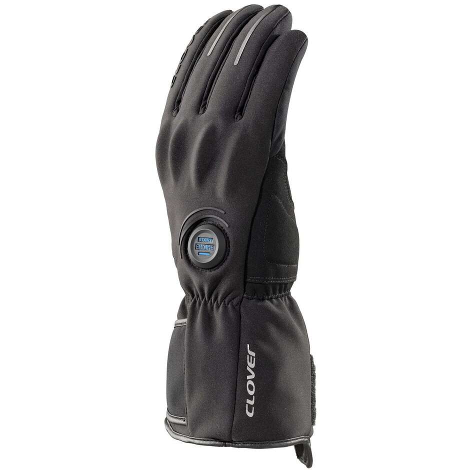 Clover METRO WP LADY KIT VERSION Heated Motorcycle Gloves for Women, Black (Batteries and Charger Included)