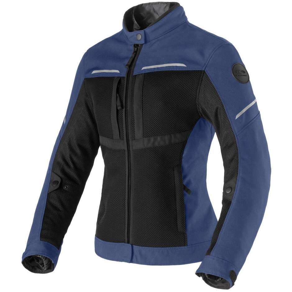 Clover NETSTYLE 3 LADY WP Women's Perforated Motorcycle Jacket Navy Black