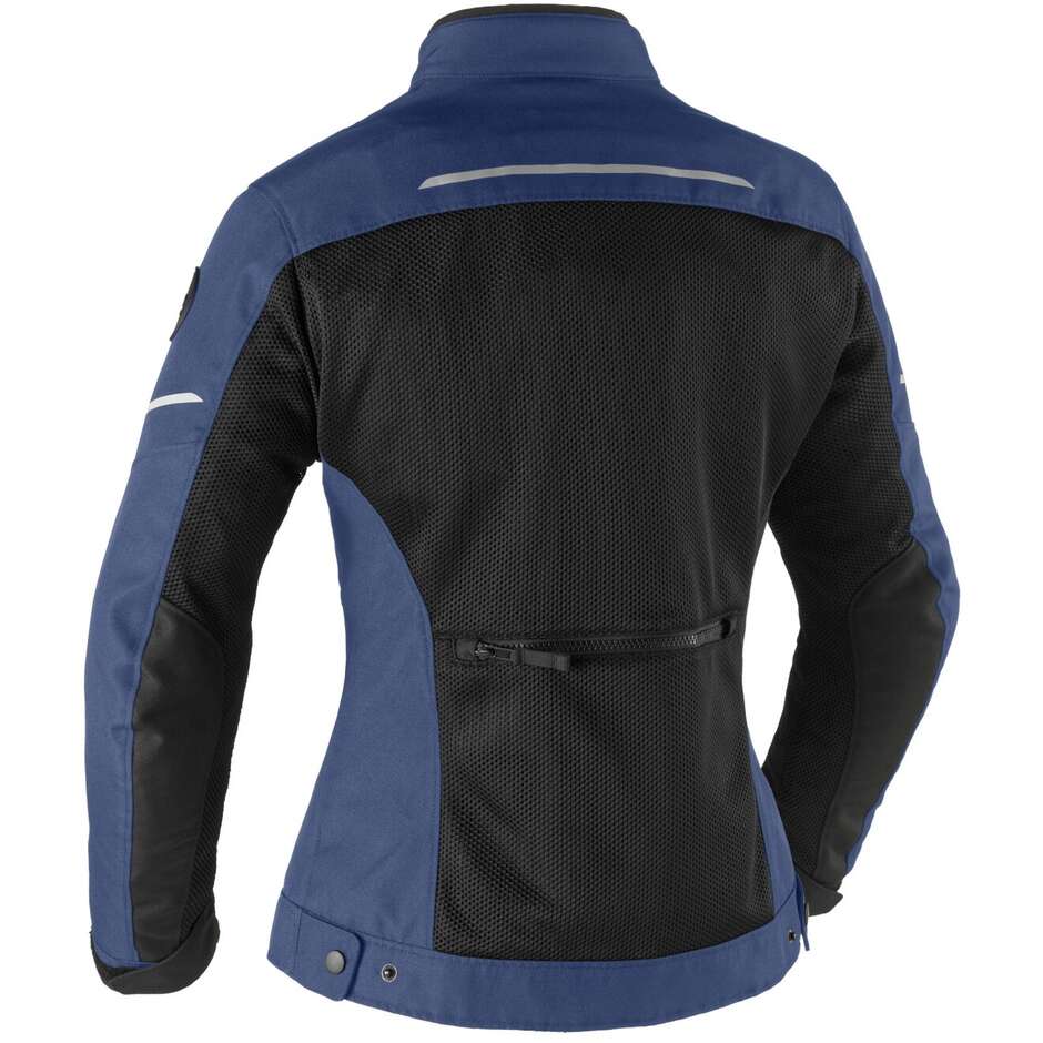 Clover NETSTYLE 3 LADY WP Women's Perforated Motorcycle Jacket Navy Black
