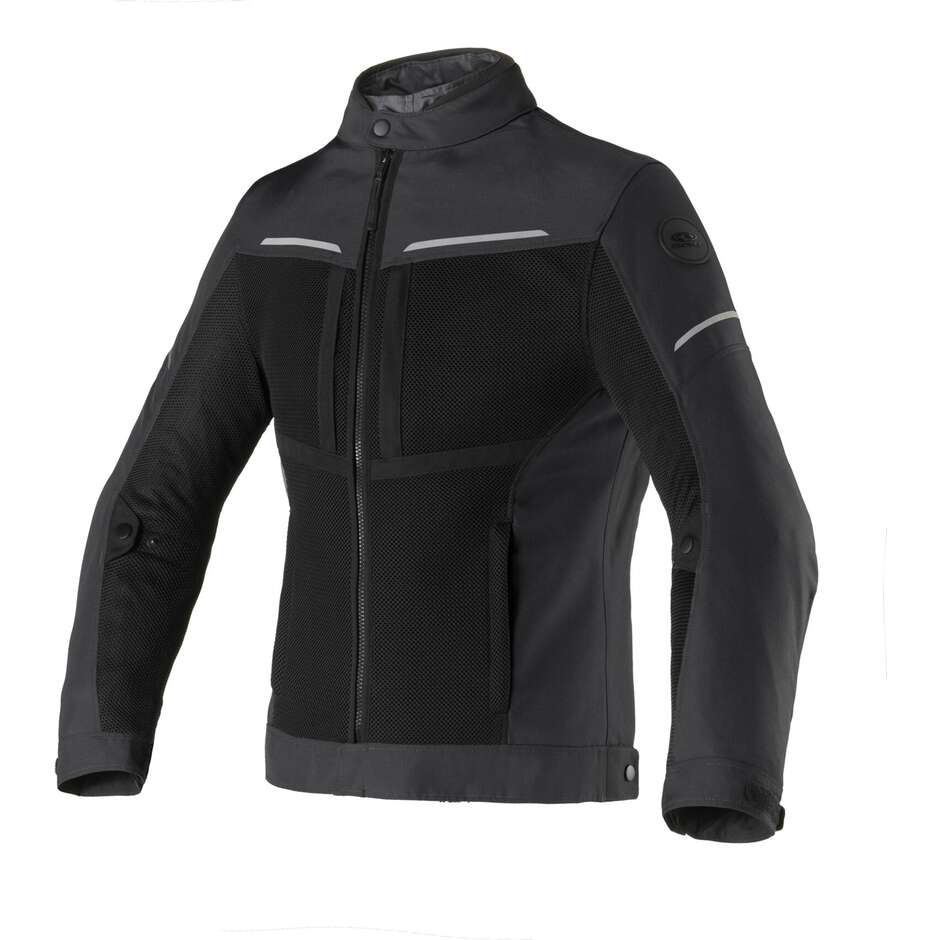 Clover NETSTYLE 3 WP Perforierte Motorradjacke Schwarz