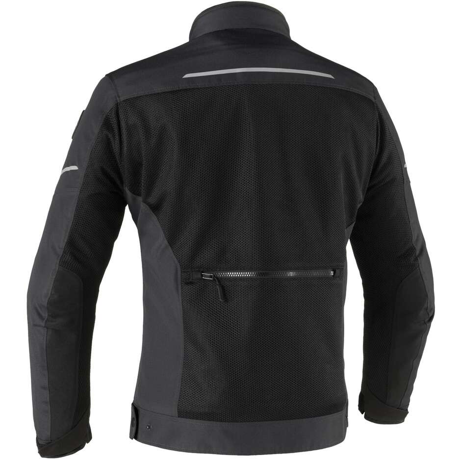 Clover NETSTYLE 3 WP Perforierte Motorradjacke Schwarz