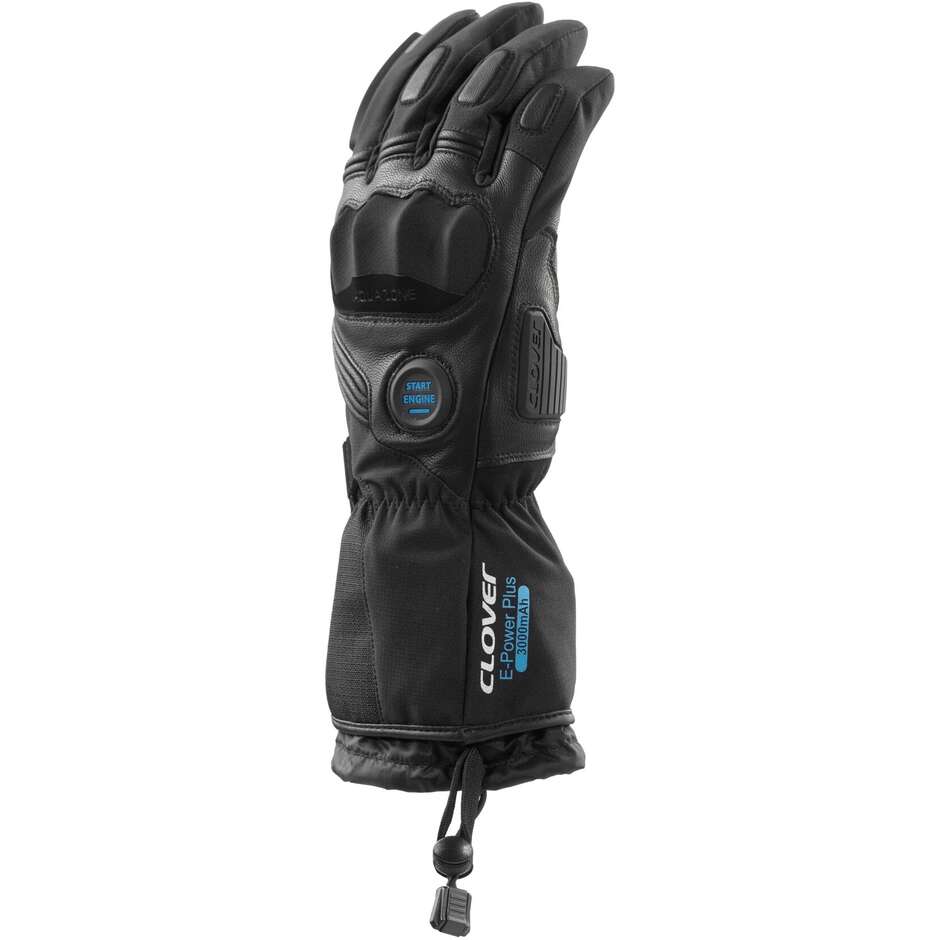 Clover POLAR WP HEATED Heated Motorcycle Gloves Black