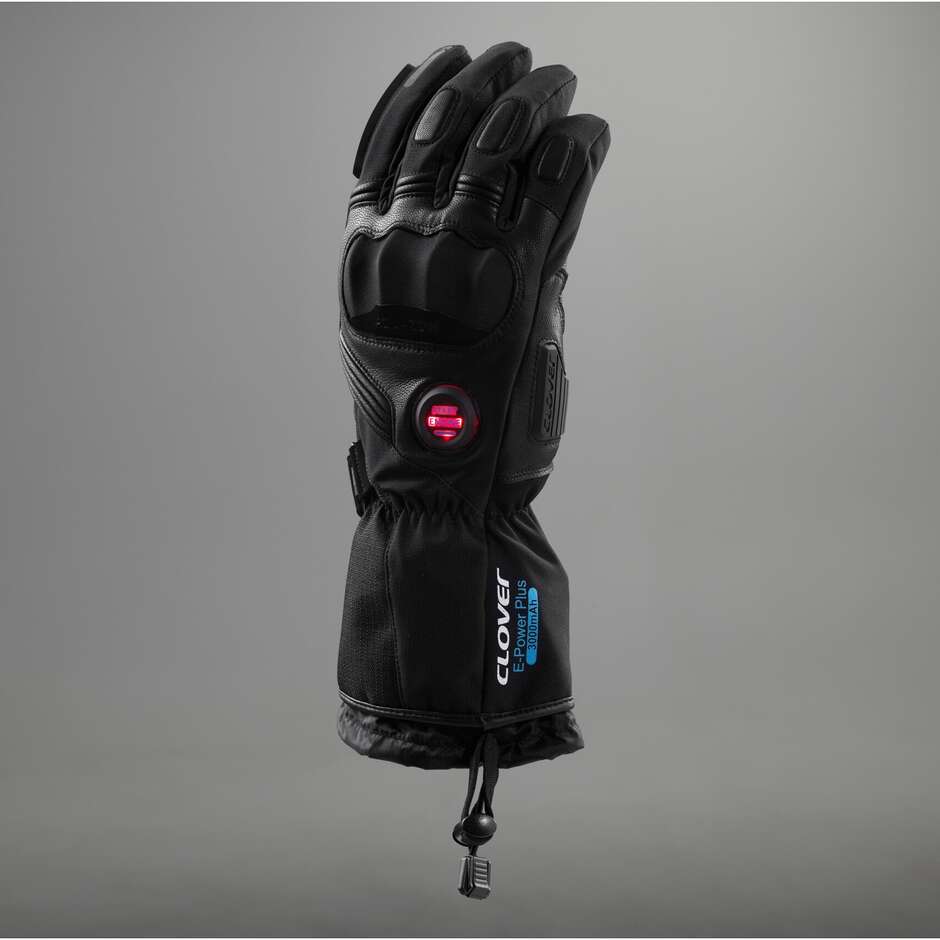 Clover POLAR WP HEATED Heated Motorcycle Gloves Black