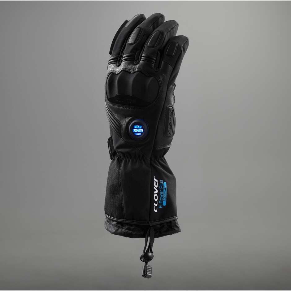 Clover POLAR WP HEATED Heated Motorcycle Gloves Black