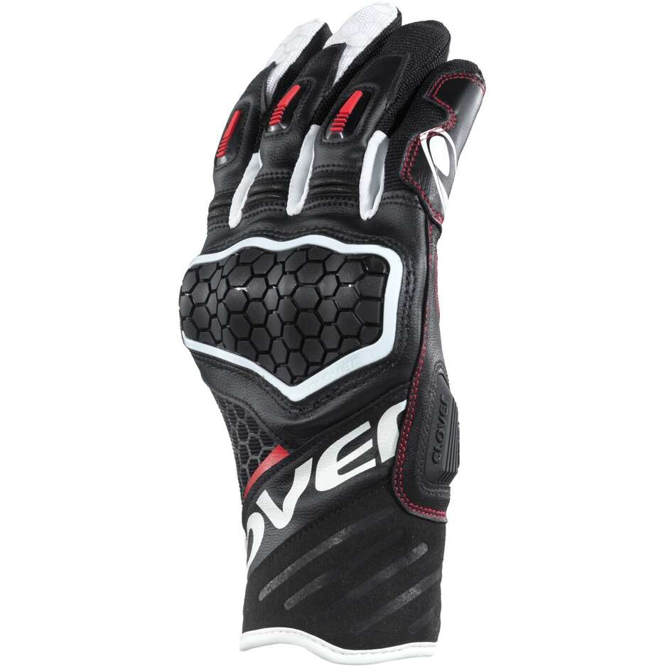 Clover PREDATOR 2 Summer Motorcycle Gloves White Red Black