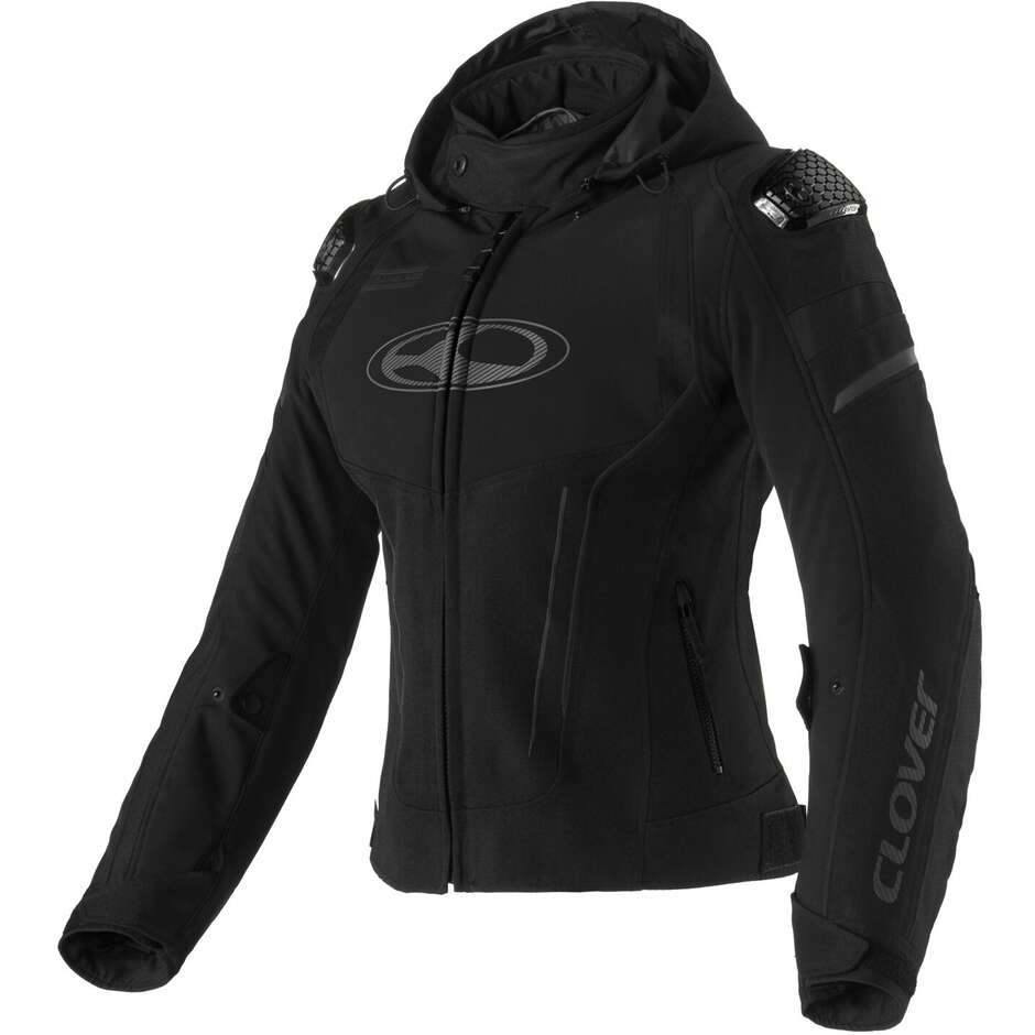 Clover RAINBLADE 3 LADY WP Damen Motorradjacke Schwarz