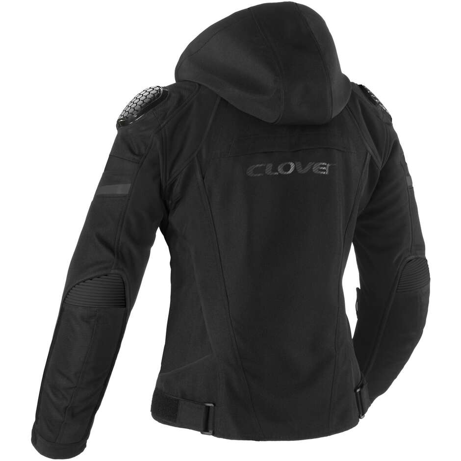 Clover RAINBLADE 3 LADY WP Damen Motorradjacke Schwarz