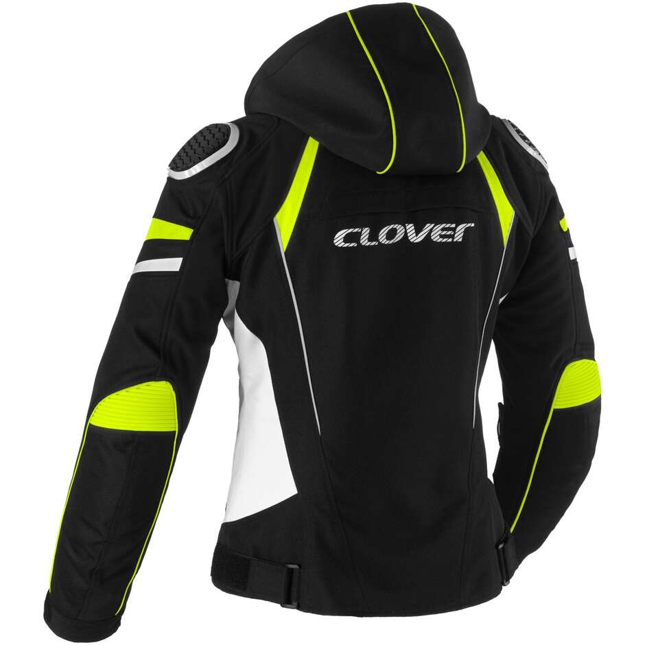 Clover RAINBLADE 3 LADY WP Women's Motorcycle Jacket Black Grey Yellow