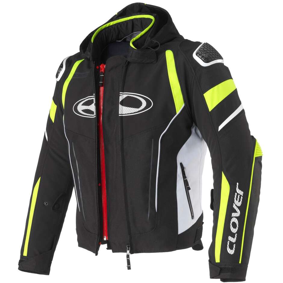 Clover RAINBLADE 3 WP Motorcycle Jacket Black Grey Yellow