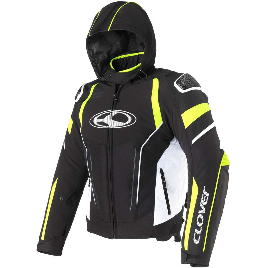 Clover RAINBLADE 3 WP Motorcycle Jacket Black Grey Yellow