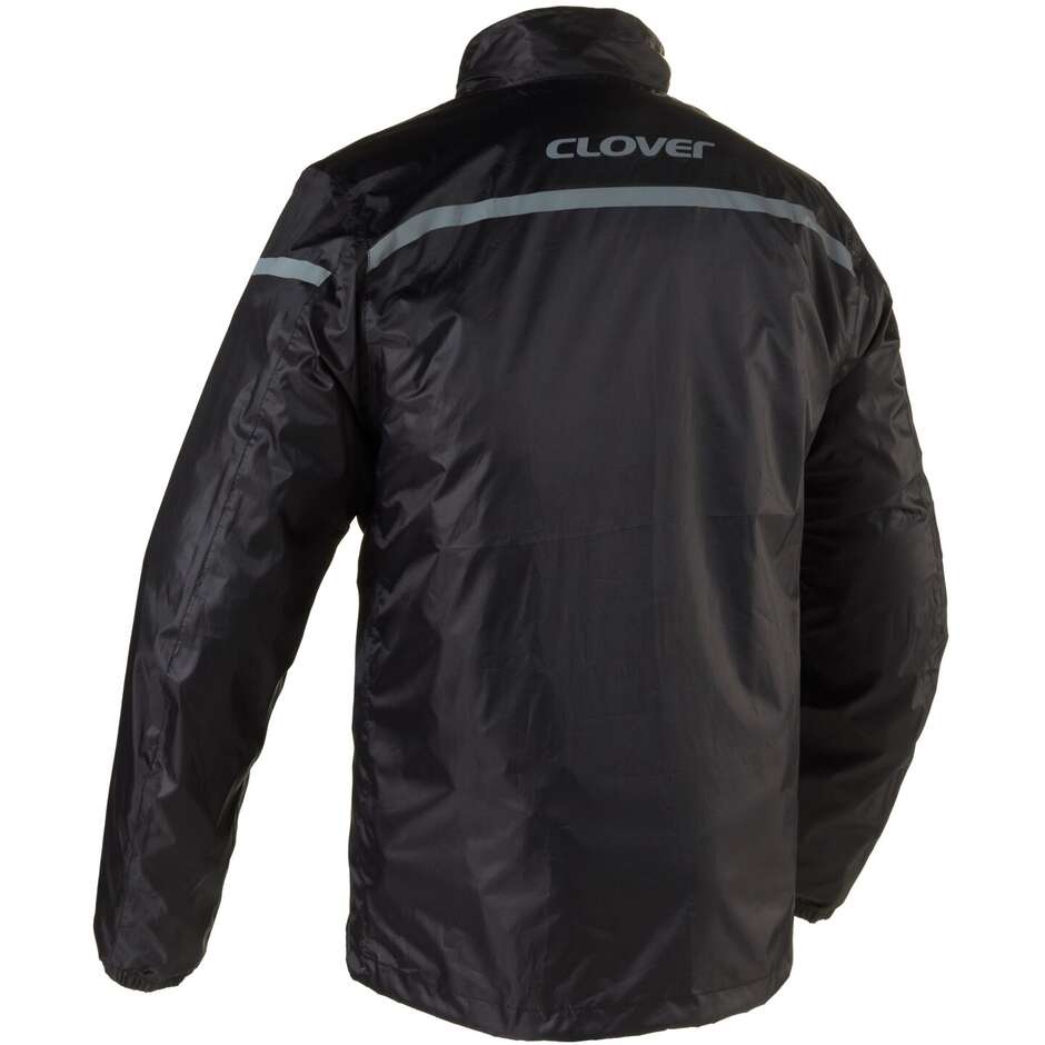 Clover RAINBLASTER WP Motorcycle Rain Jacket Black