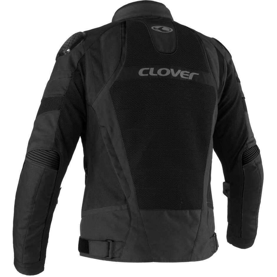 Clover RAINJET 3 WP Motorcycle Jacket Black
