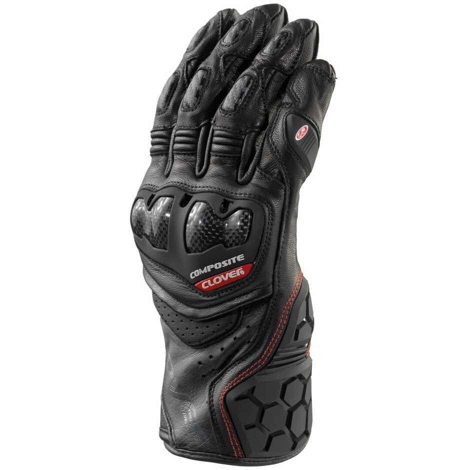 Clover RSC-4 SPORT Motorradhandschuhe Schwarz