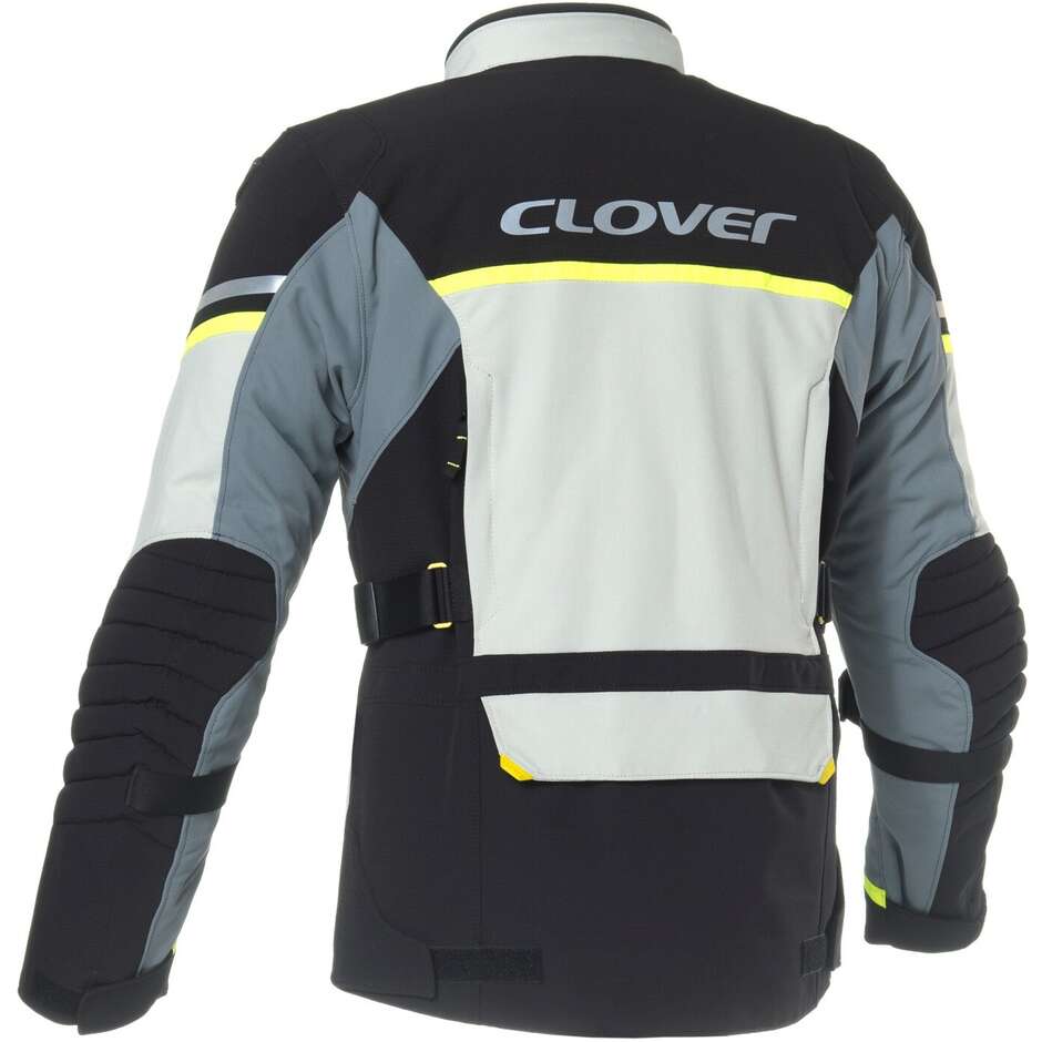 Clover SAVANA 4 WP Motorcycle Jacket Grey Yellow