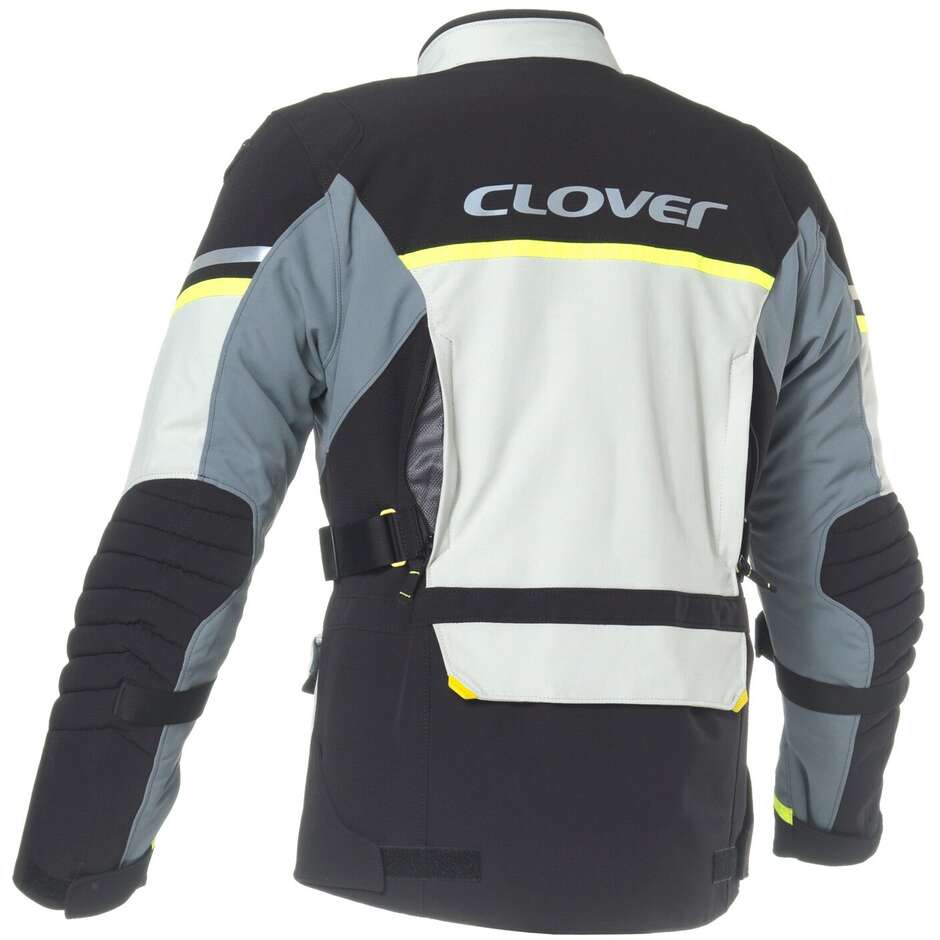 Clover SAVANA 4 WP Motorcycle Jacket Grey Yellow