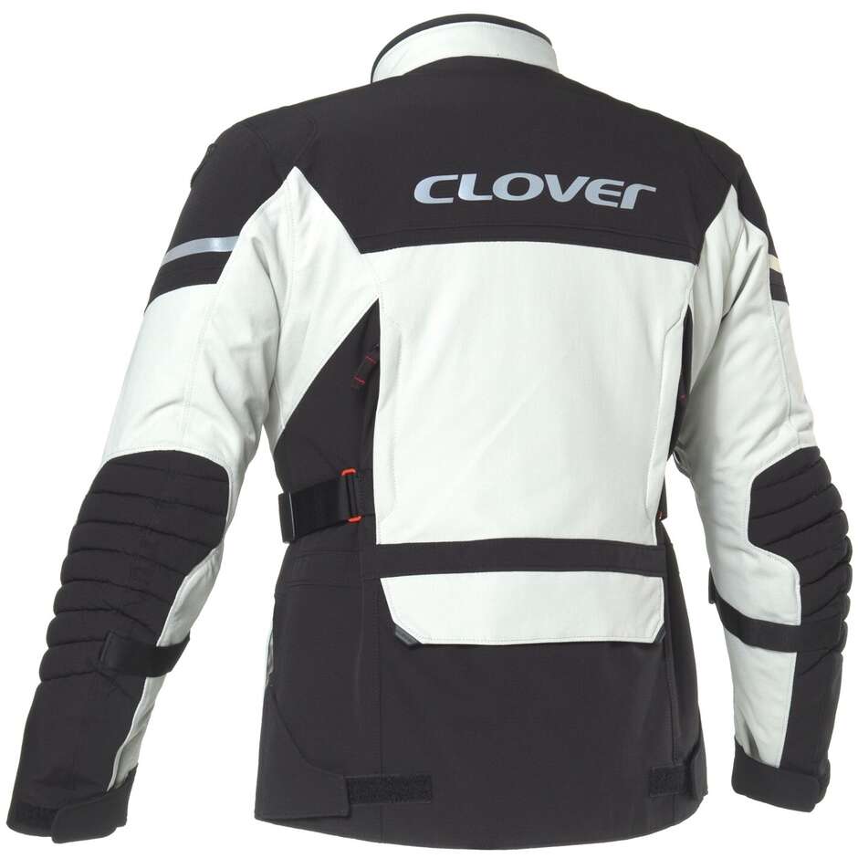 Clover SAVANA 4 WP Motorradjacke Schwarz Grau