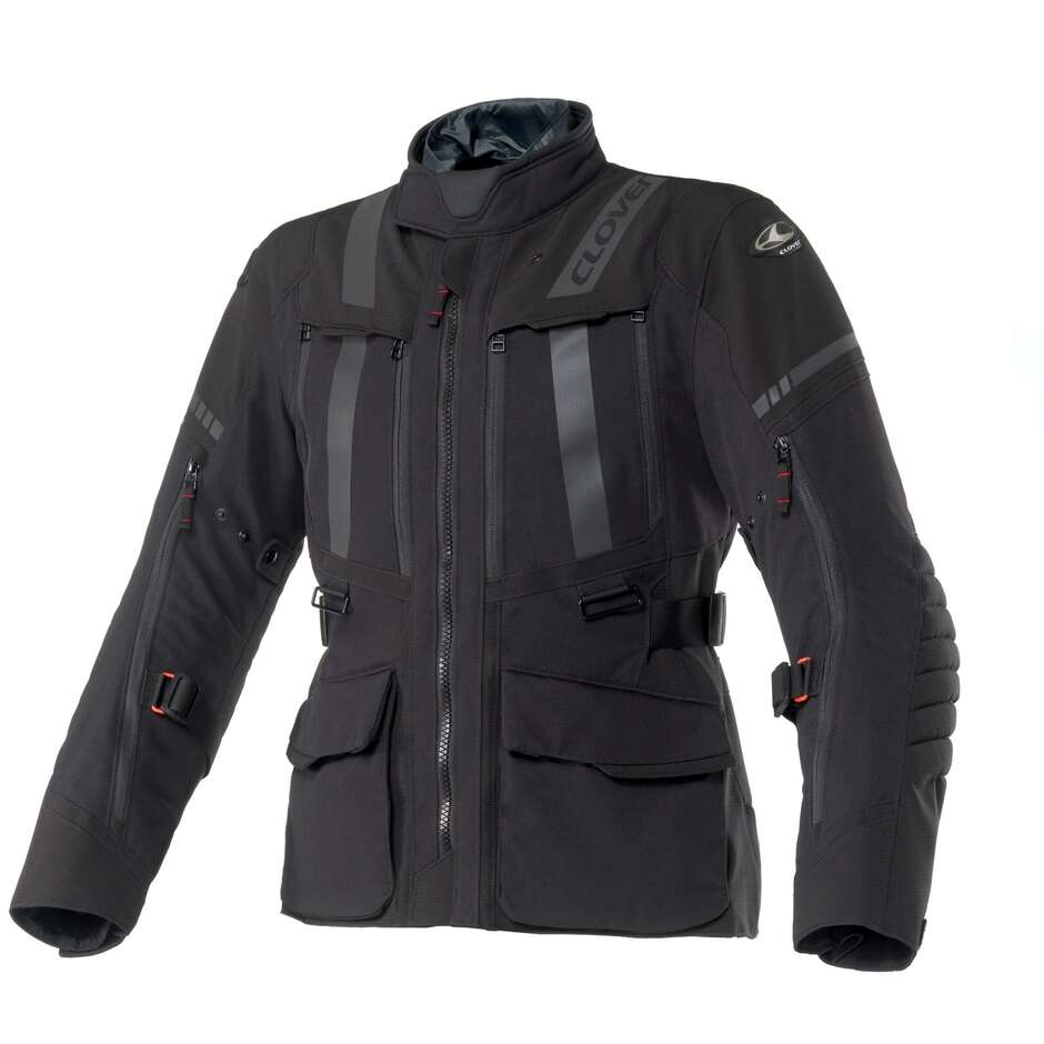 Clover SAVANA 4 WP Motorradjacke Schwarz