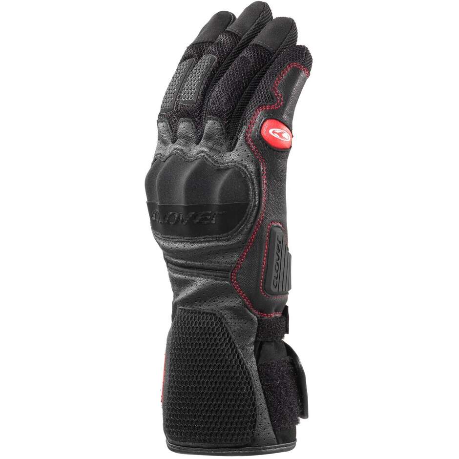 Clover SR 4 LONG Motorcycle Gloves Black