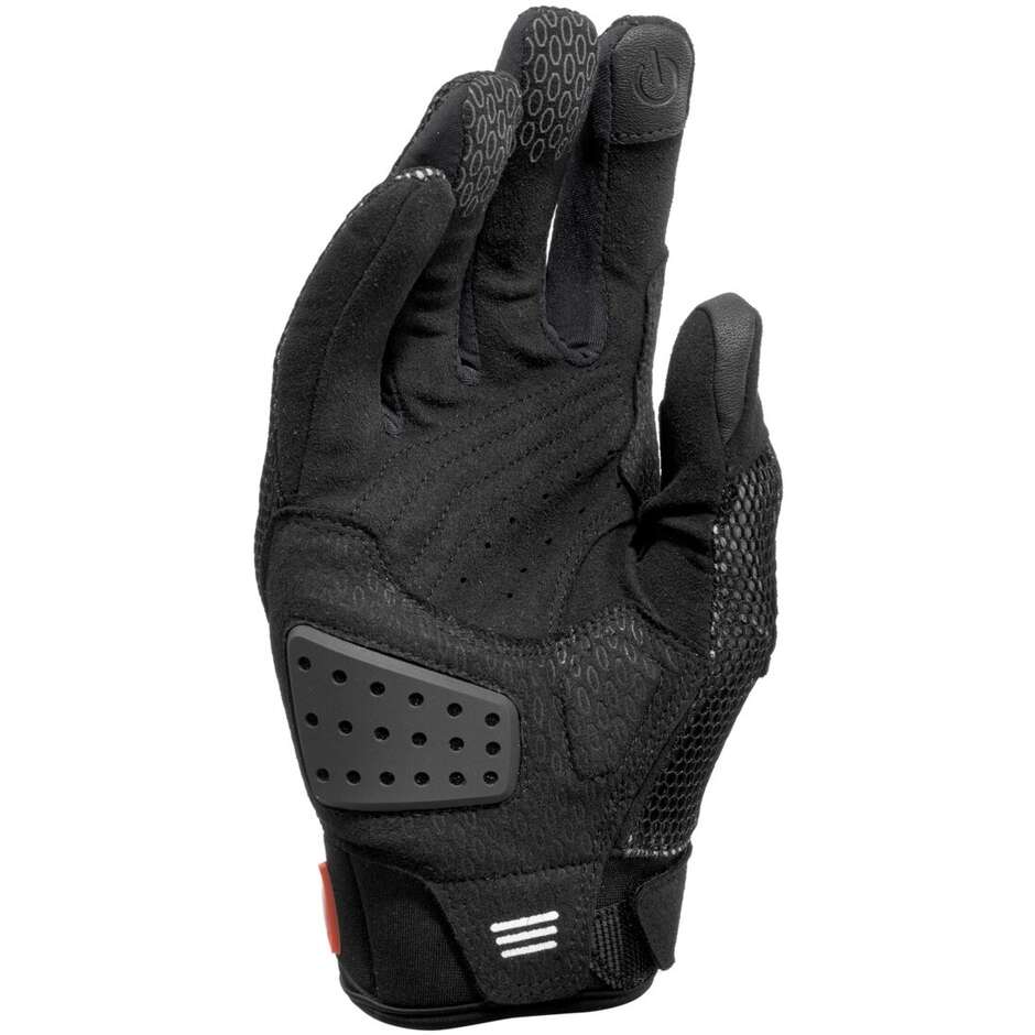 Clover STORM Sommer Motorradhandschuhe Schwarz Grau