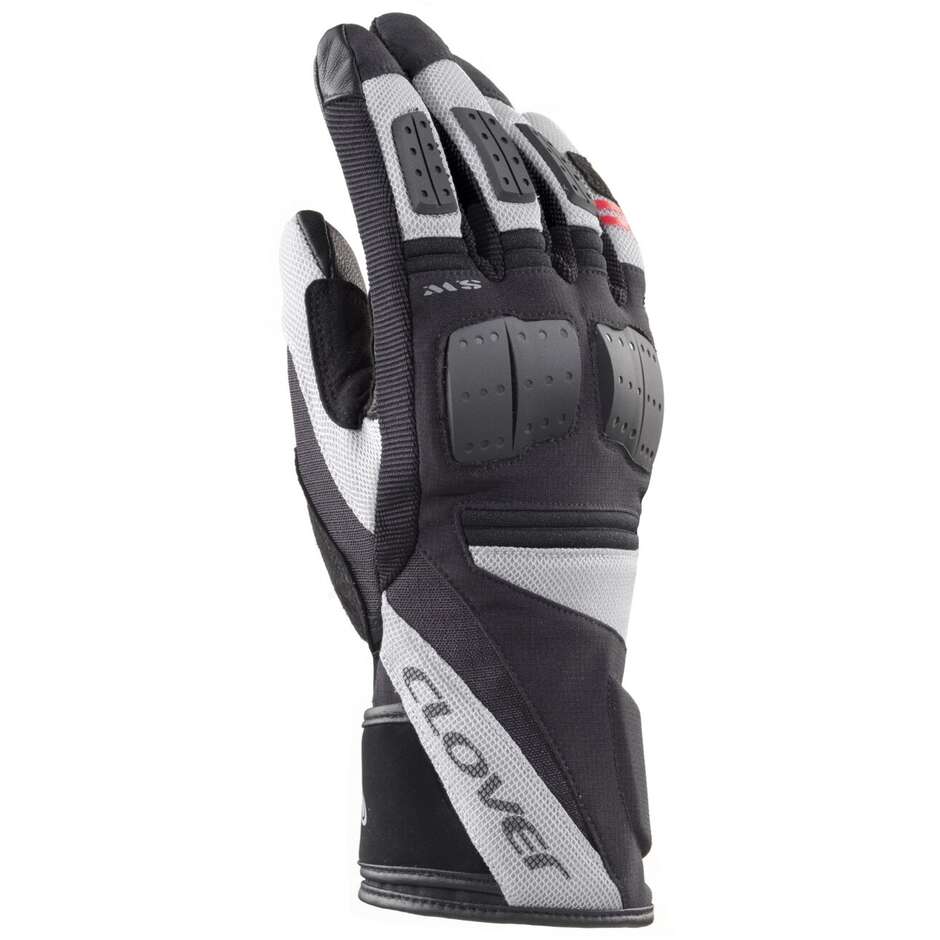 Clover SW-2 WP Waterproof Motorcycle Gloves Black Grey