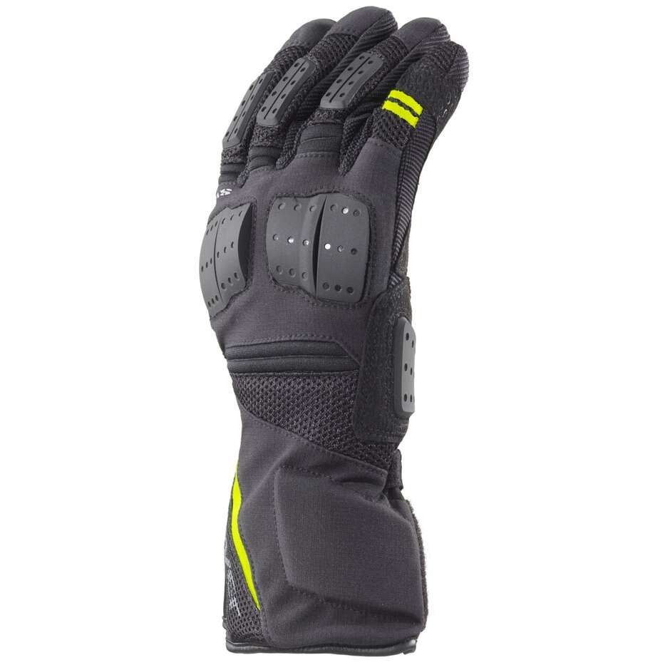 Clover SW-2 WP Waterproof Motorcycle Gloves Black Yellow