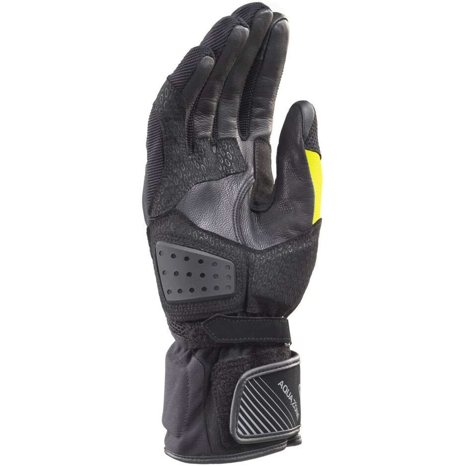 Clover SW-2 WP Waterproof Motorcycle Gloves Black Yellow