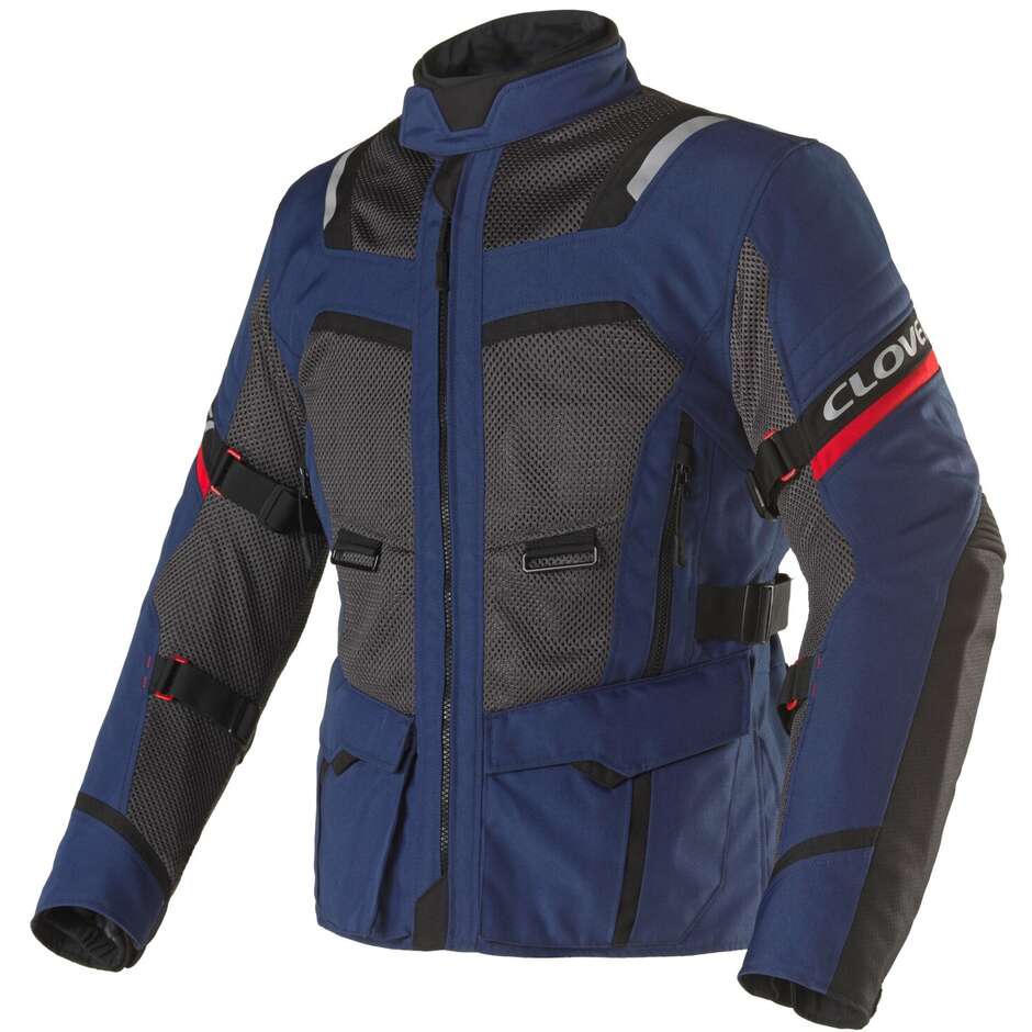 Clover VENTOURING 4 WP Motorcycle Jacket Navy Black