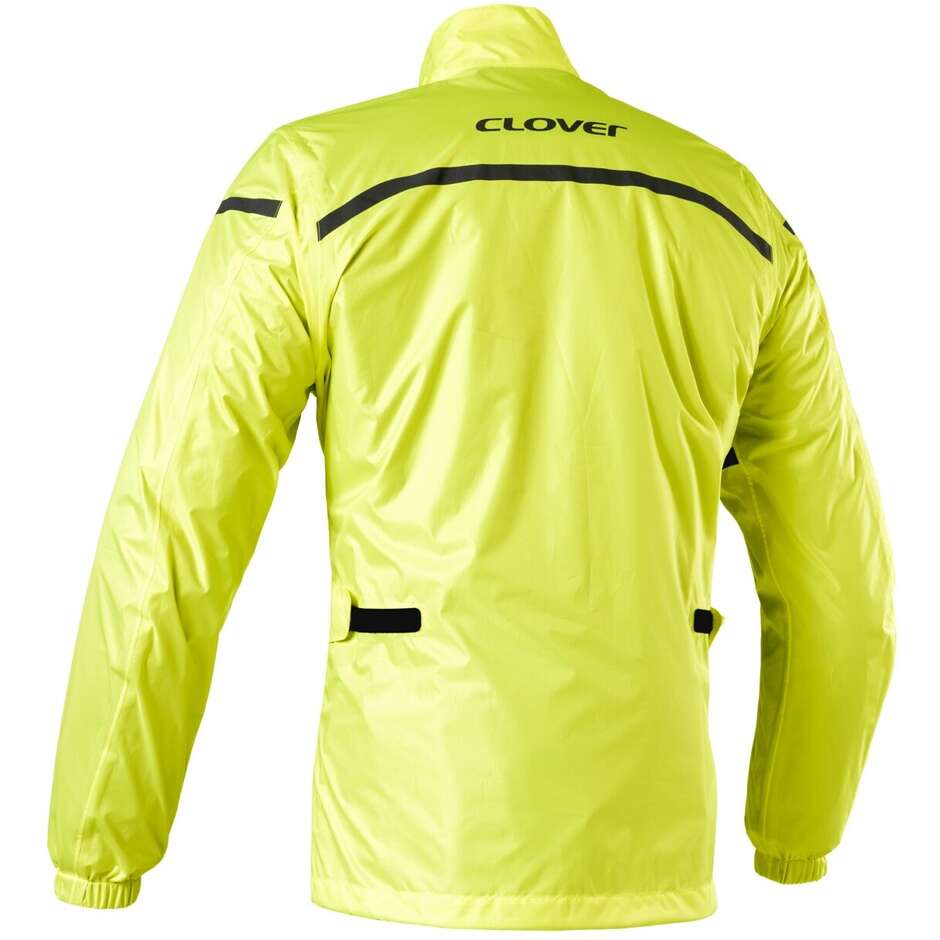 Clover WET PRO WP Motorcycle Rain Jacket Yellow