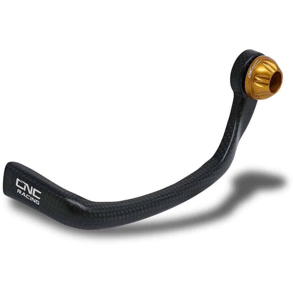Clutch-Guard Carbon Race PL250 - Clutch lever guard carbon matt CNC Racing Gold