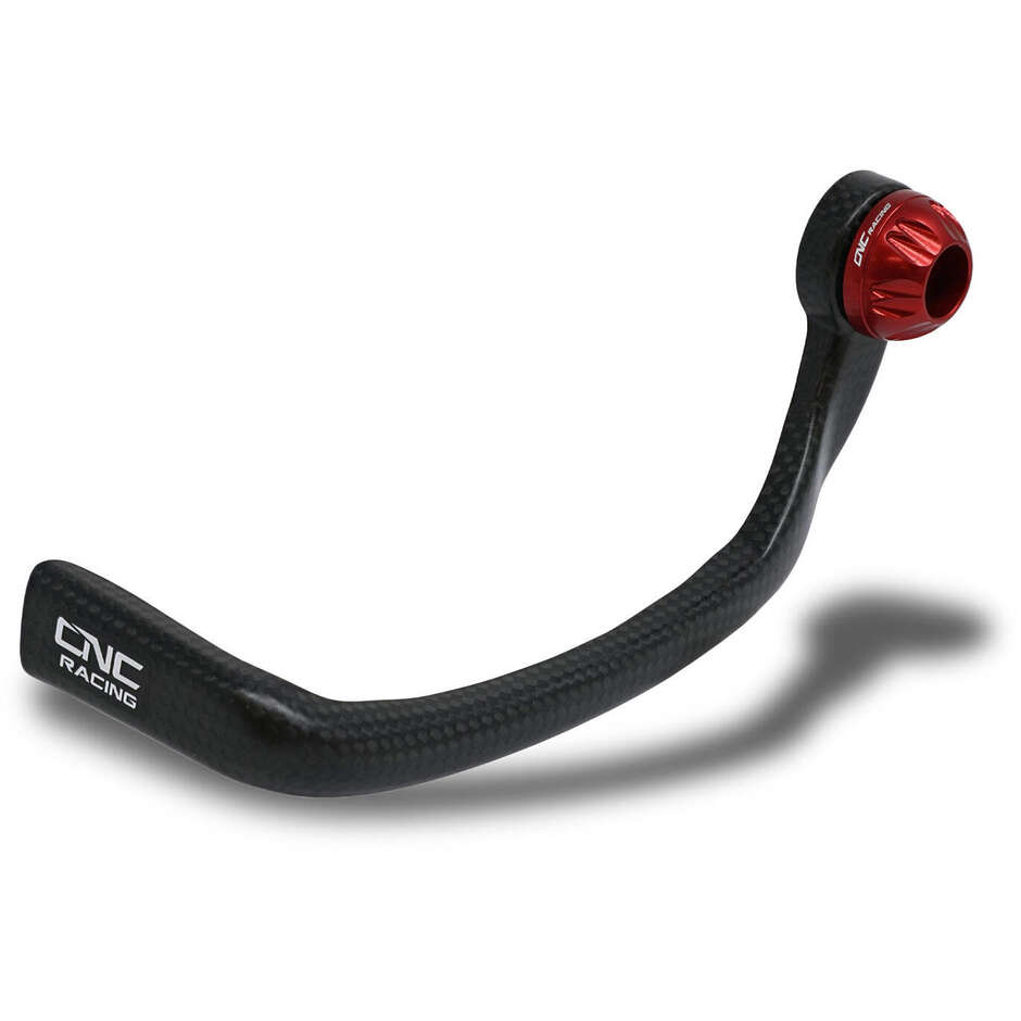 Clutch-Guard Carbon Race PL250 - Clutch lever guard carbon matt CNC Racing Red