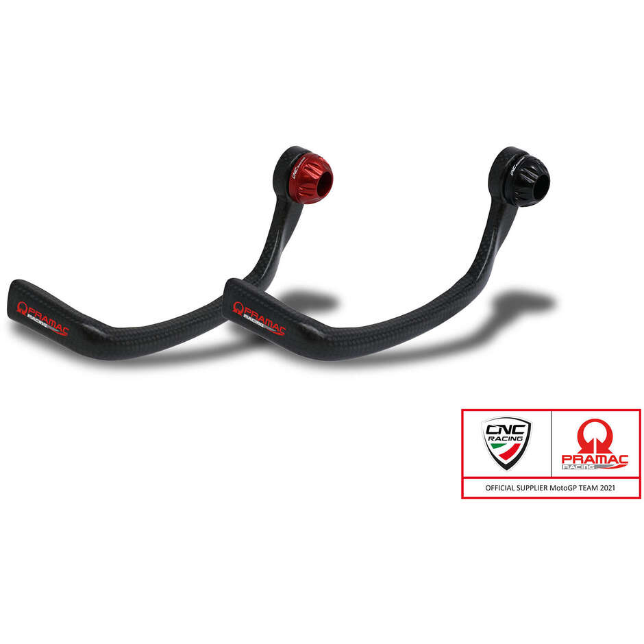 Clutch-Guard Carbon Race PL250 - Mattierter Carbon-Kupplungshebelschutz - Pramac Racing Limited Edition CNC Racing Schwarz