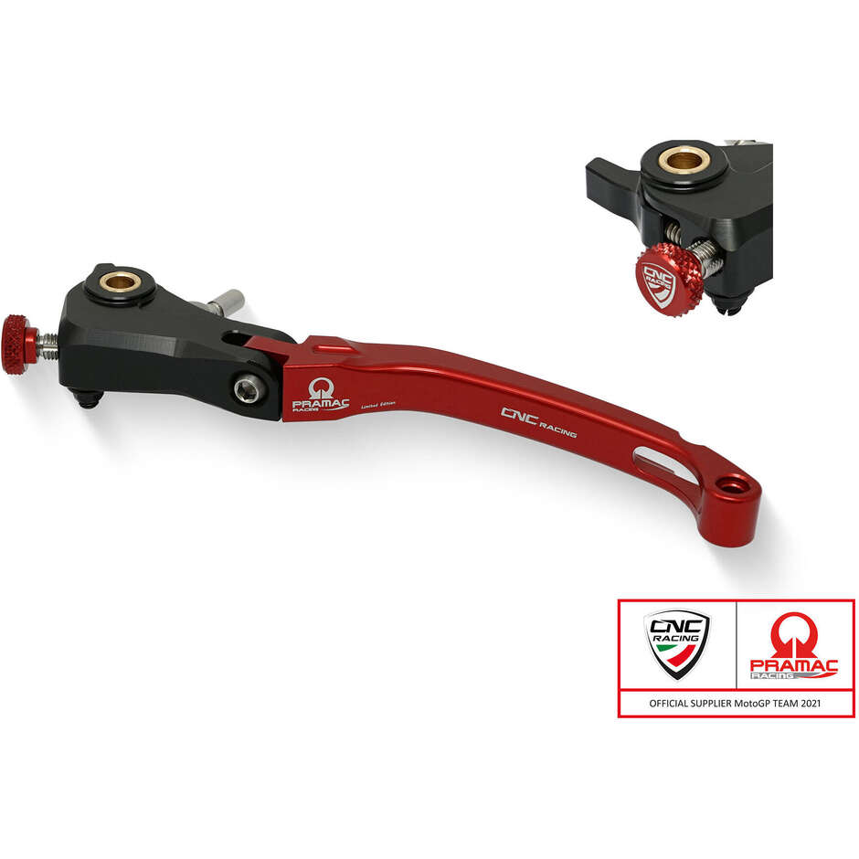 Clutch Lever Race LCR12 - Folding Pramac Racing Limited Edition CNC Racing Red